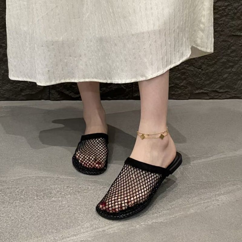Damen elegante Netz-Mules EB