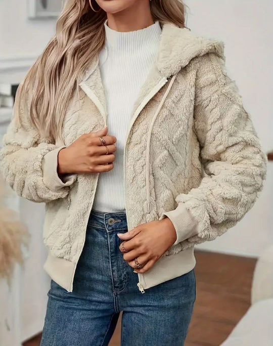 Damen Kuschelige Fleecejacke EB