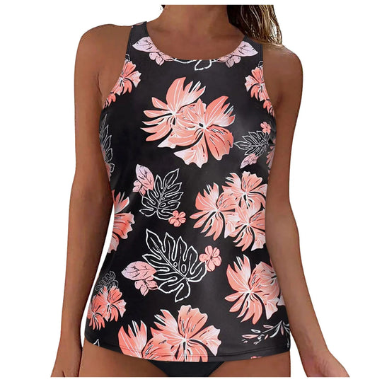 Damen Sportliches Tankini-Oberteil mit modischem Rückenausschnitt EB