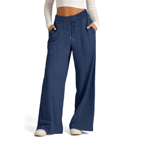 Damen nan weite Sweatpants mit hohem Bund und Tunnelzug EB