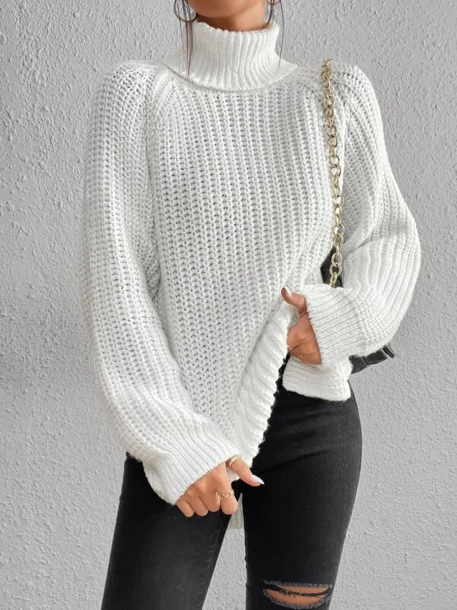EB | Sexy Rollkragen-Strickpullover