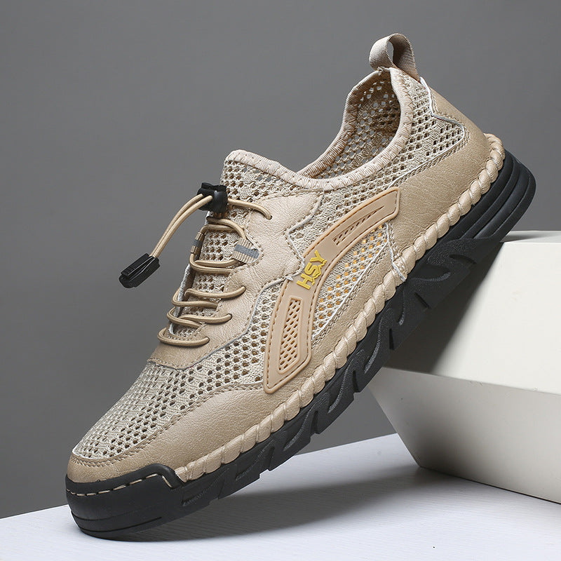 Herren Atmungsaktive Sportschuhe mit elastischem Schnellschnürsystem EB