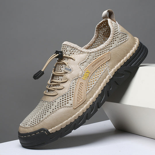 Herren Atmungsaktive Sportschuhe mit elastischem Schnellschnürsystem EB