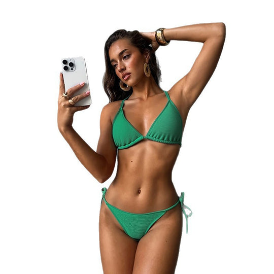 Damen Triangel-Bikini mit bequemer Passform und einzigartiger Struktur EB