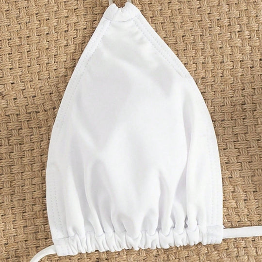 Damen Triangel-Bikini mit eleganten Rüschen EB