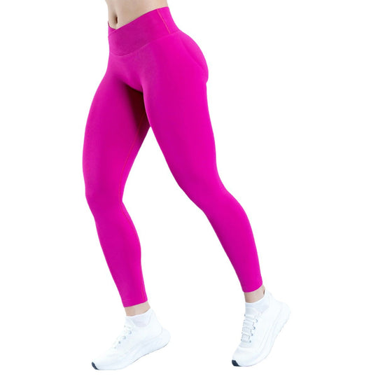 Damen High-Waist Sportleggings mit figurbetonter Passform und atmungsaktivem Material EB