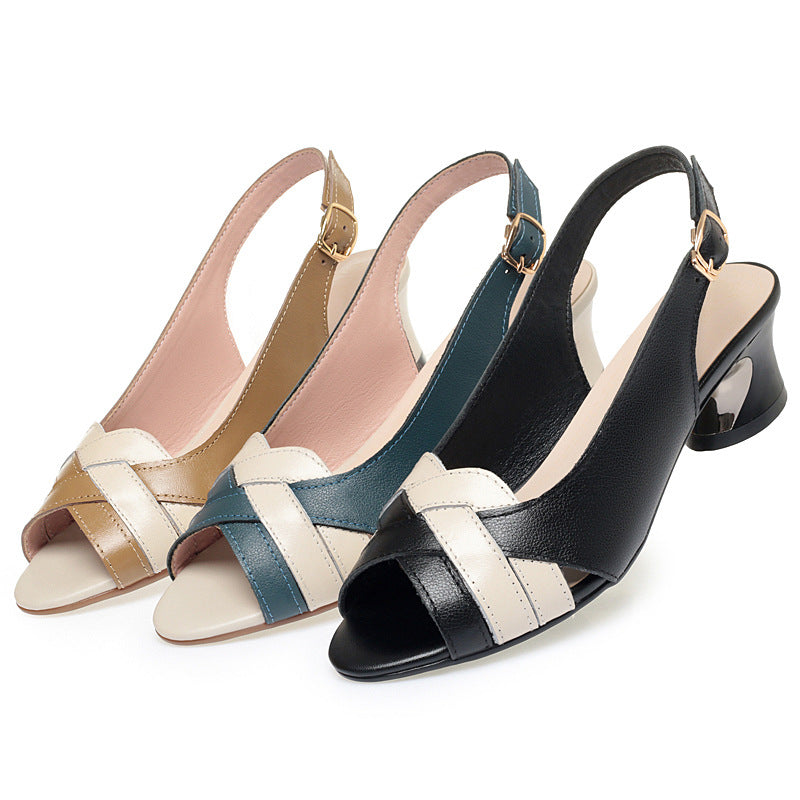 Damen Sling-Pumps mit modischem Riemen und eleganter Absatzgestaltung EB