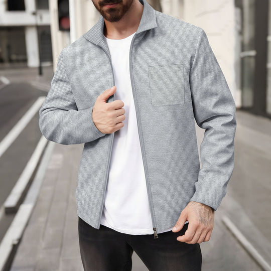 Herren modische Jacke mit strukturiertem Design EB