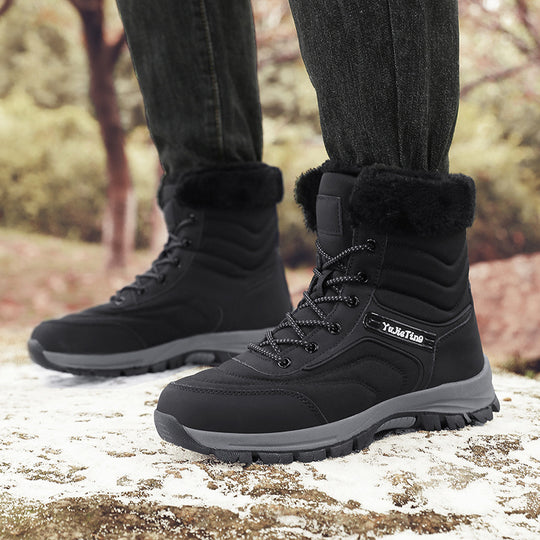 Herren Winterstiefel mit isolierender Fütterung und rutschfester Sohle EB