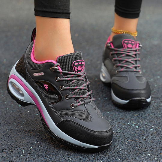Damen Sportliche Lauf-Sneaker mit stoßdämpfender Sohle und atmungsaktivem Mesh-EB