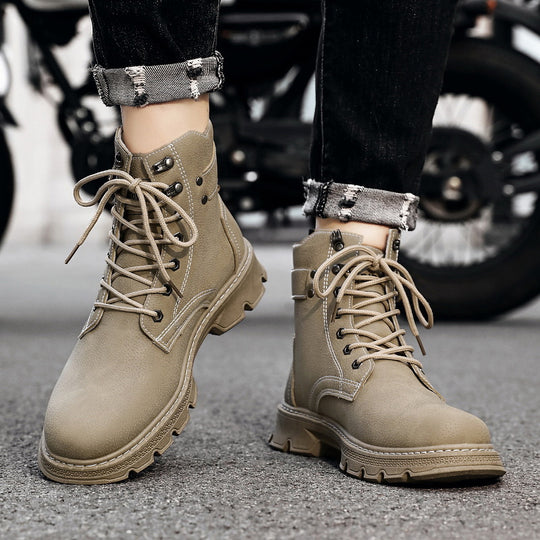 Damen Komfortable Stiefel mit seitlichem Reißverschluss und robuster Sohle EB