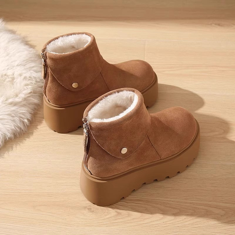 Damen Komfortable Winterstiefel mit kuscheligem Innenfutter und rutschfester Sohle EB