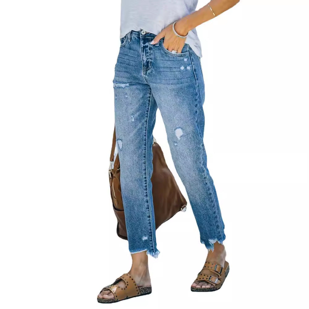 Damen Skinny High-Waist Jeans EB
