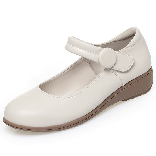 Damen Mary Jane Schuhe mit verstellbarem Riemen und bequemem Blockabsatz EB
