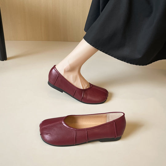 Damen Ballerinas mit einzigartigem Faltendesign EB