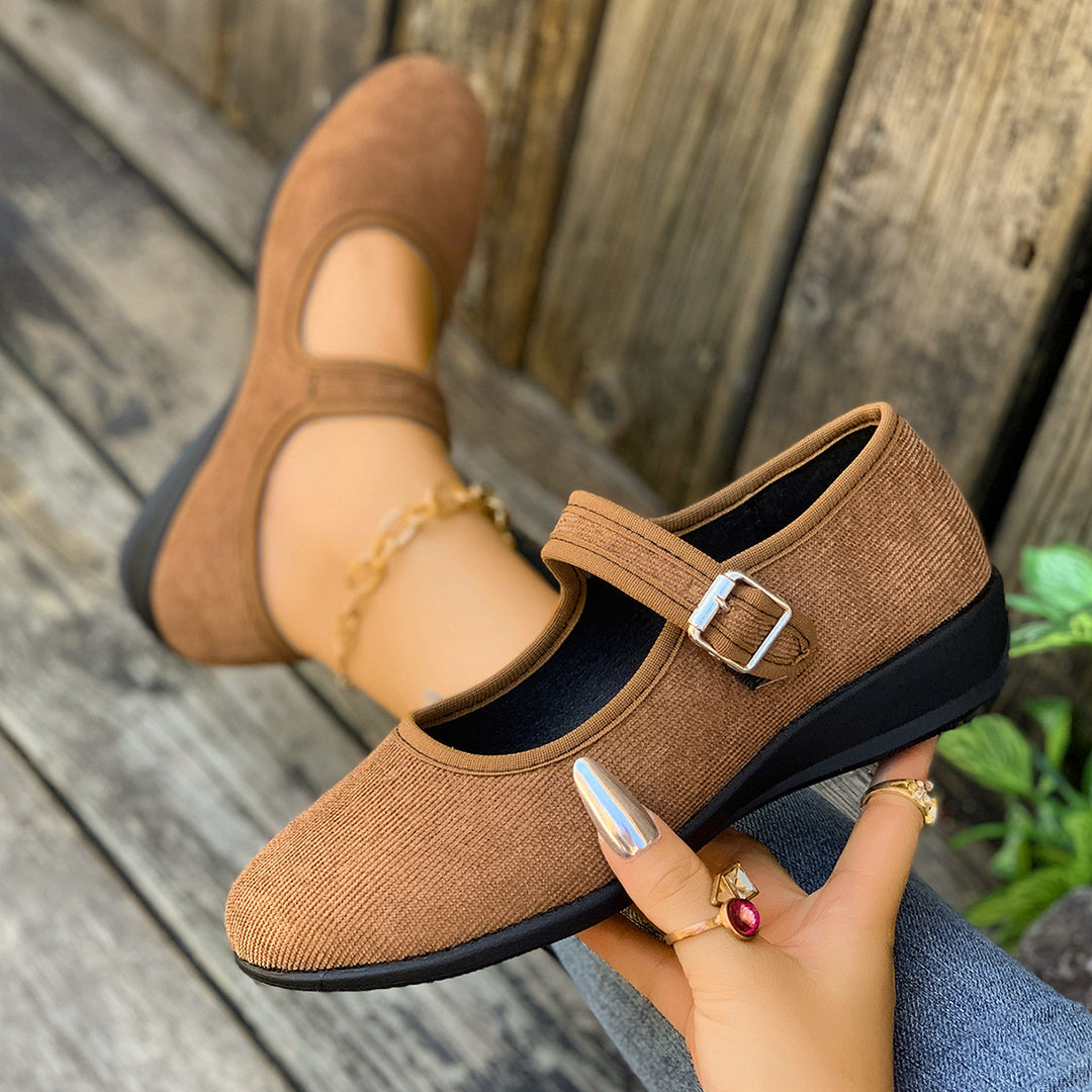 Damen Mules mit verstellbarem Riemen und komfortablem Fußbett EB