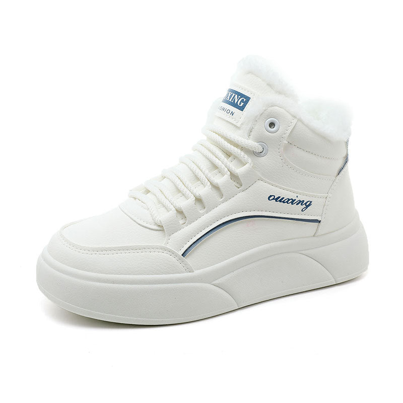 Damen hochflorige Sneakers mit kuscheligem Innenfutter EB