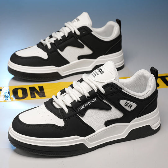 Damen Sportliche Retro Sneakers mit atmungsaktiver Oberflächenstruktur und stoßdämpfender Sohle EB