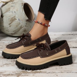 Damen Schnürschuhe mit kombiniertem Obermaterial EB
