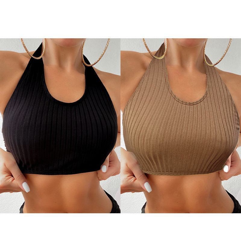 Damen Sportoberteil im Rippdesign EB