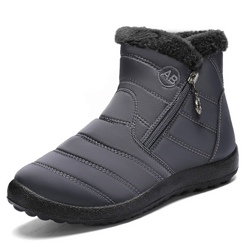 Damen Isolierte Winterstiefel mit rutschfester Sohle und praktischem Reißverschluss EB