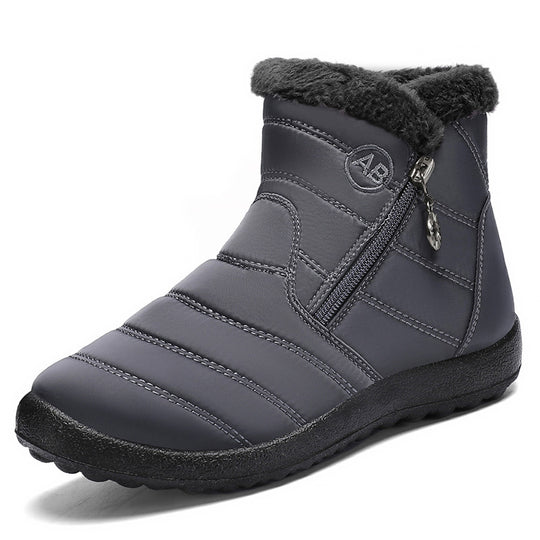 Damen Isolierte Winterstiefel mit rutschfester Sohle und praktischem Reißverschluss EB