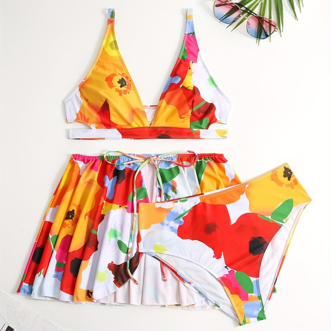 Damen Bikini-Set mit schickem Rock EB