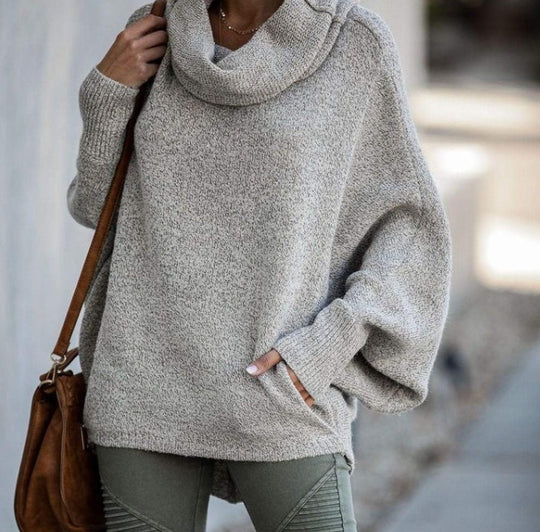 Damen Kapuzensweater aus kuscheligem Strick EB