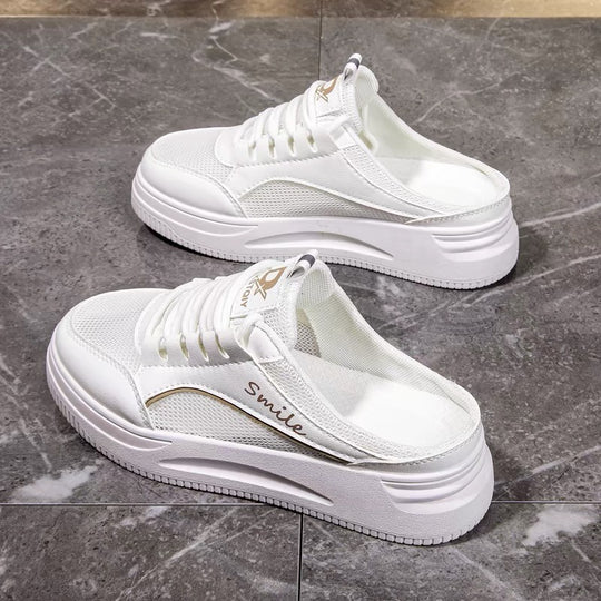 Damen Sportliche Slip-On Sneakers mit atmungsaktiver Mesh-Oberfläche und zusätzlichem Komfort EB