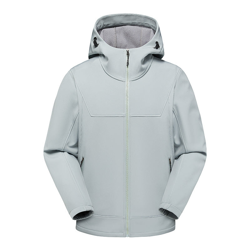 Herren technische Multifunktionsjacke mit verstellbarem Kapuzenkragen und wasserabweisendem Material EB