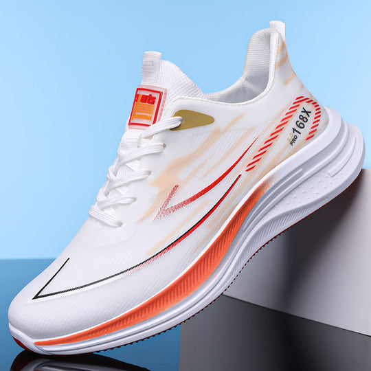 Damen Leichte Lauf-Sneaker mit atmungsaktiver Netzstruktur und stoßdämpfender Sohle EB