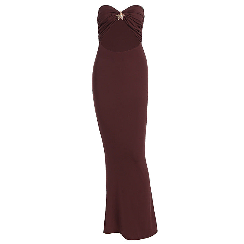 Damen Wickelkleid mit aufregendem Cut-Out und glamourösem Detail EB
