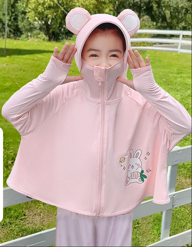 Mädchen praktische Kapuzenjacke mit tierisch verspieltem Design EB