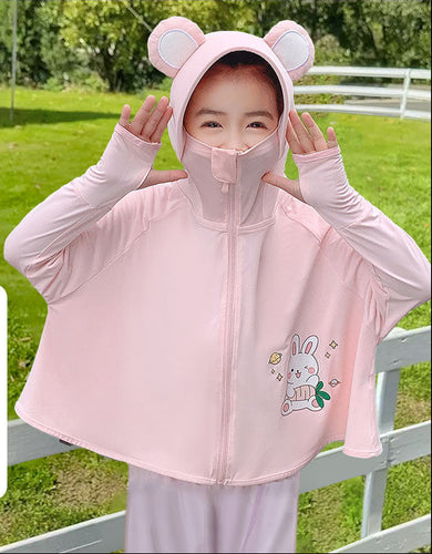 Mädchen praktische Kapuzenjacke mit tierisch verspieltem Design EB