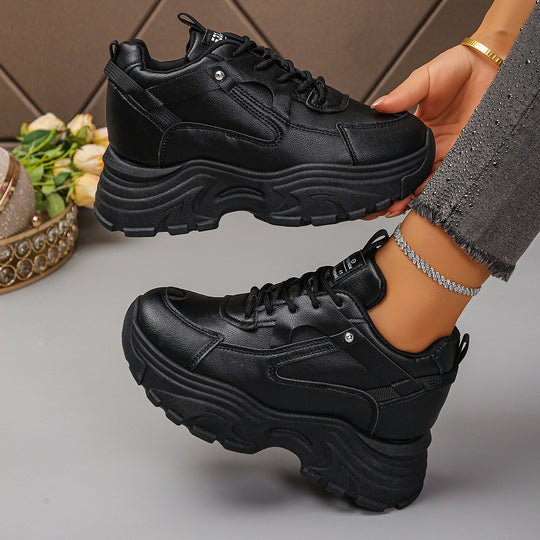 Damen Sneakers mit komfortabler dicker Sohle und atmungsaktivem Obermaterial EB