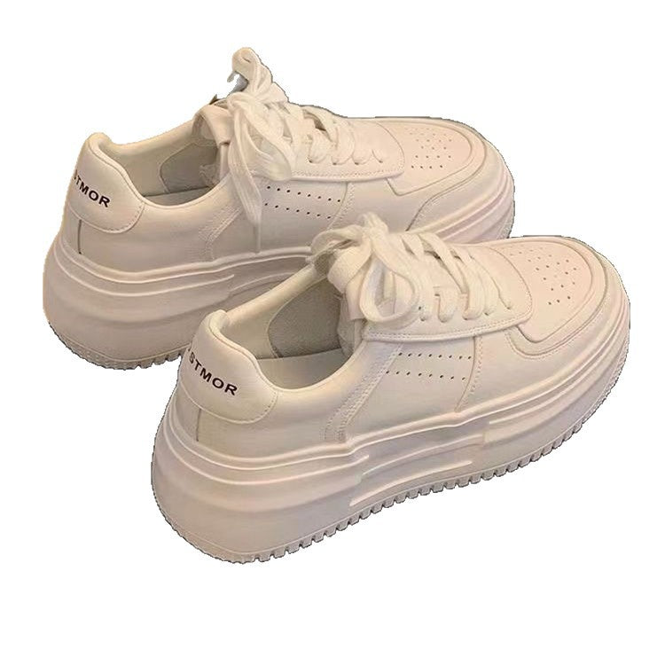 Damen Plateau-Sneaker mit luftiger Oberflächenstruktur und bequemer Polsterung EB
