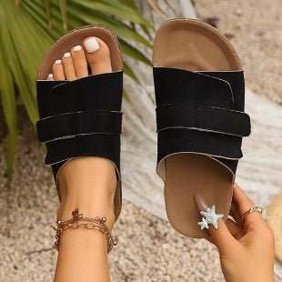Damen Bequeme Wellness-Pantoletten EB