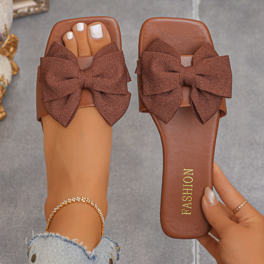 Damen Komfortable und stilvolle Sandalen mit Schleifendetail EB