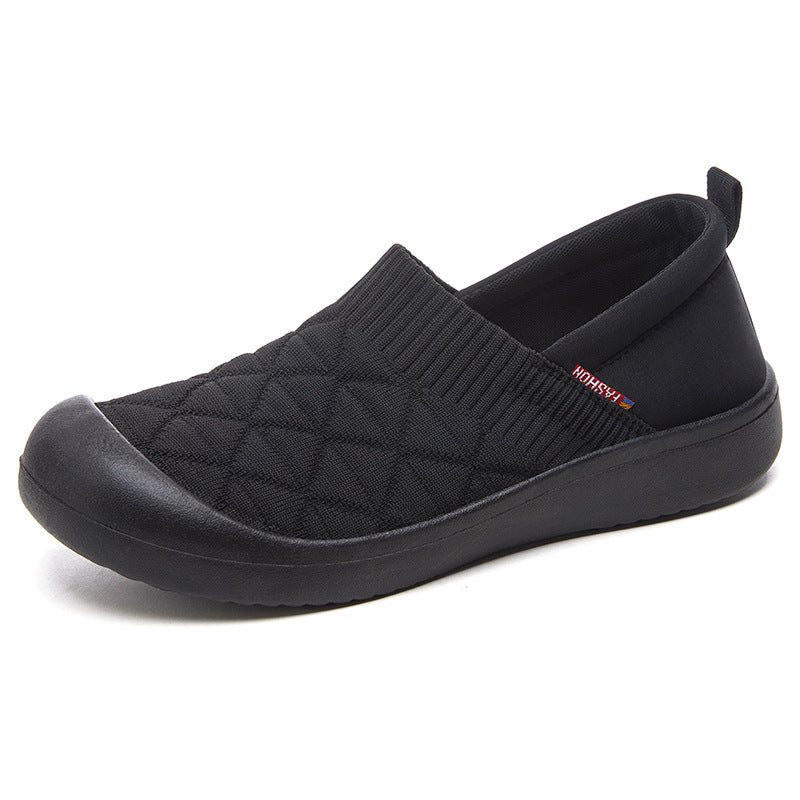 Damen Komfortable Slip-On Freizeitschuhe mit elastischem Einstieg EB
