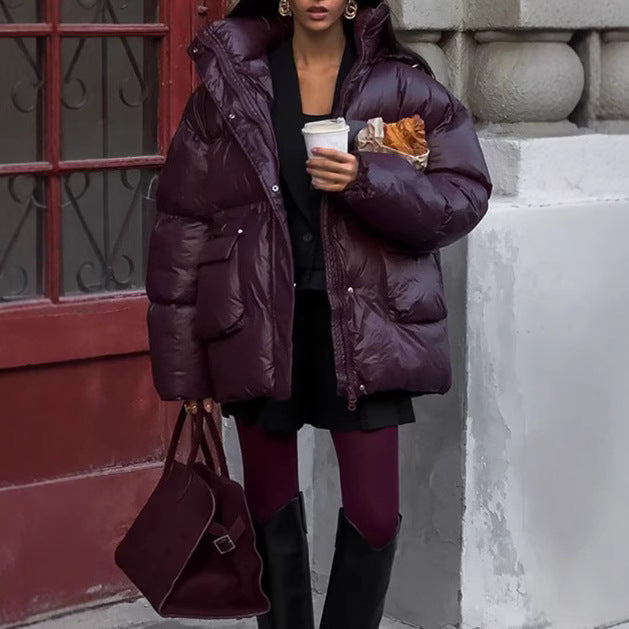 Damen Winterjacke mit voluminösem Schnitt und Wärmeisolierung EB