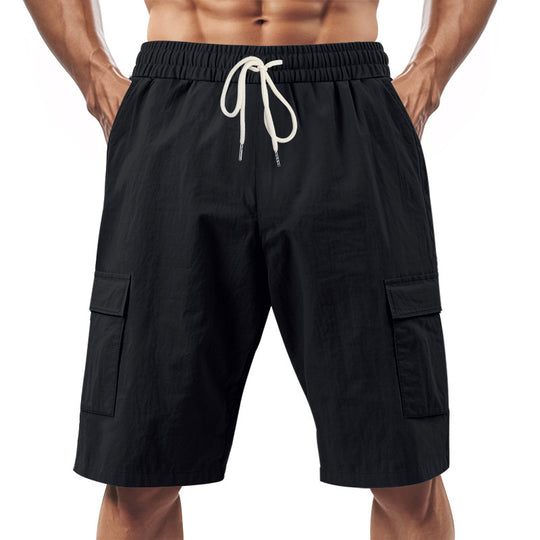 Herren Cargo-Shorts mit praktischen Seitentaschen und verstellbarem Kordelzug EB