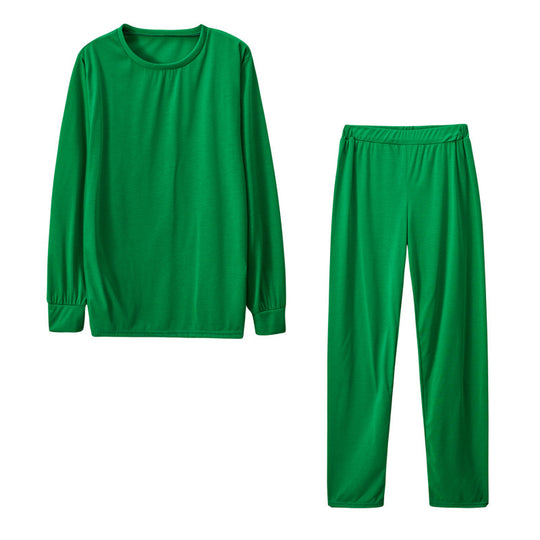 Damen Langarm Schlafanzug Set mit elastischen Hosen EB