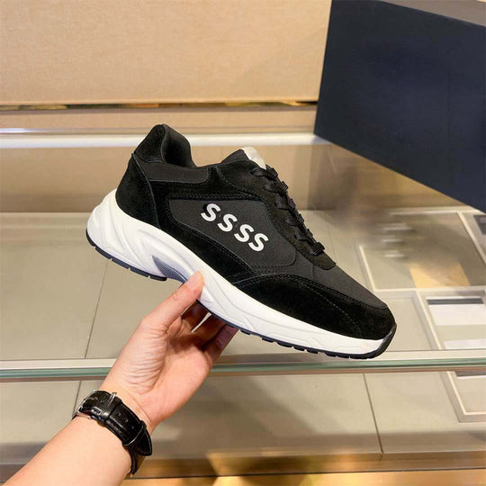 Damen modische Sneaker mit komfortablem Obermaterial und stabiler Profilsohle EB