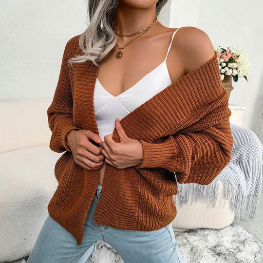 Damen Strickjacke mit oversized Schnitt EB