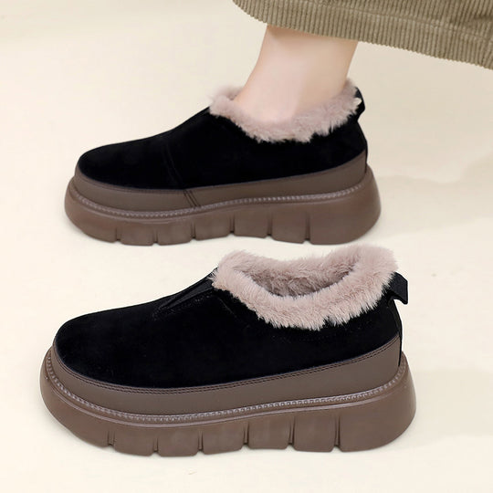 Damen Winter-Slipper mit Kuschel-Innenfutter und rutschfester Sohle EB