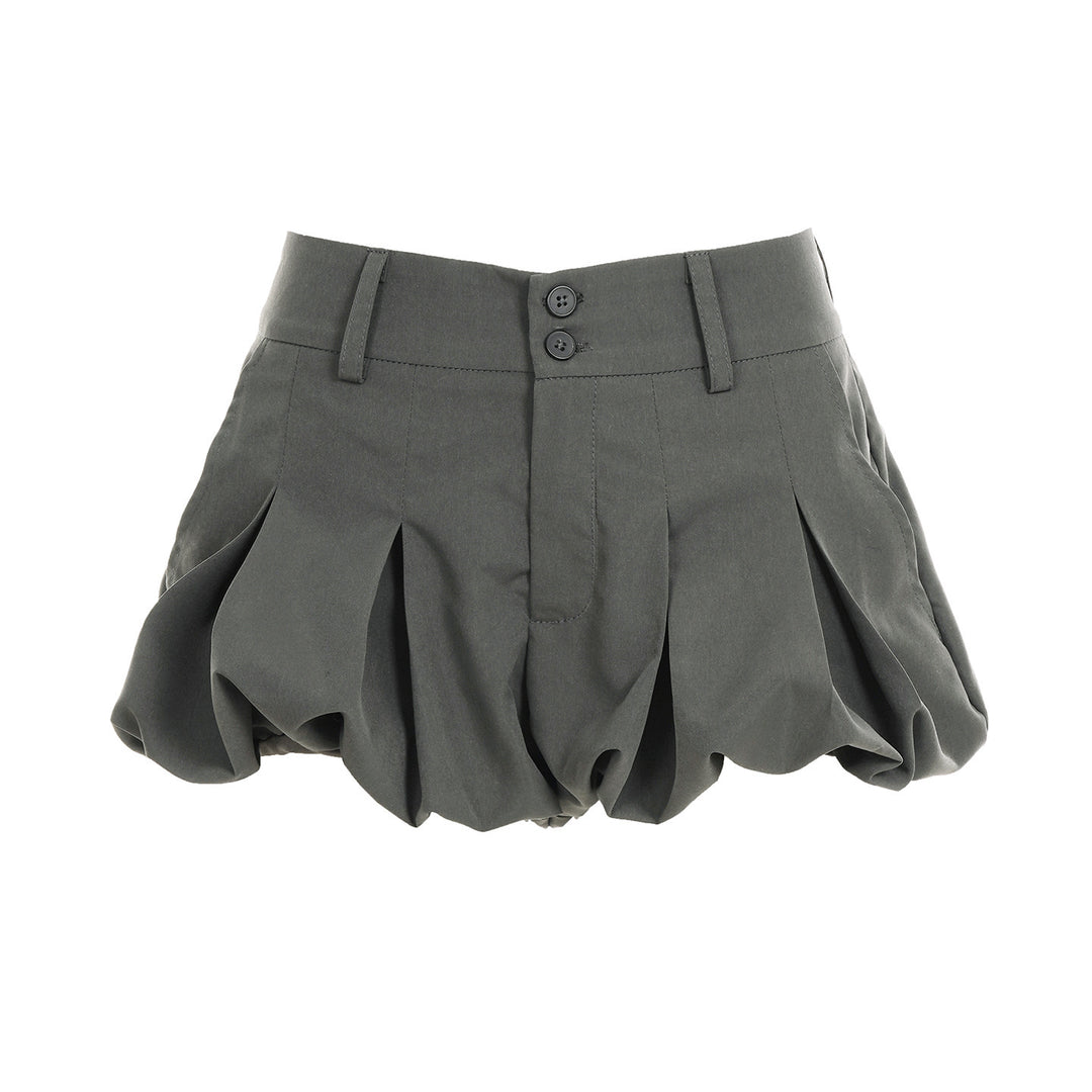 Damen Modische Falten-Shorts mit temperamentvollem Schnitt EB