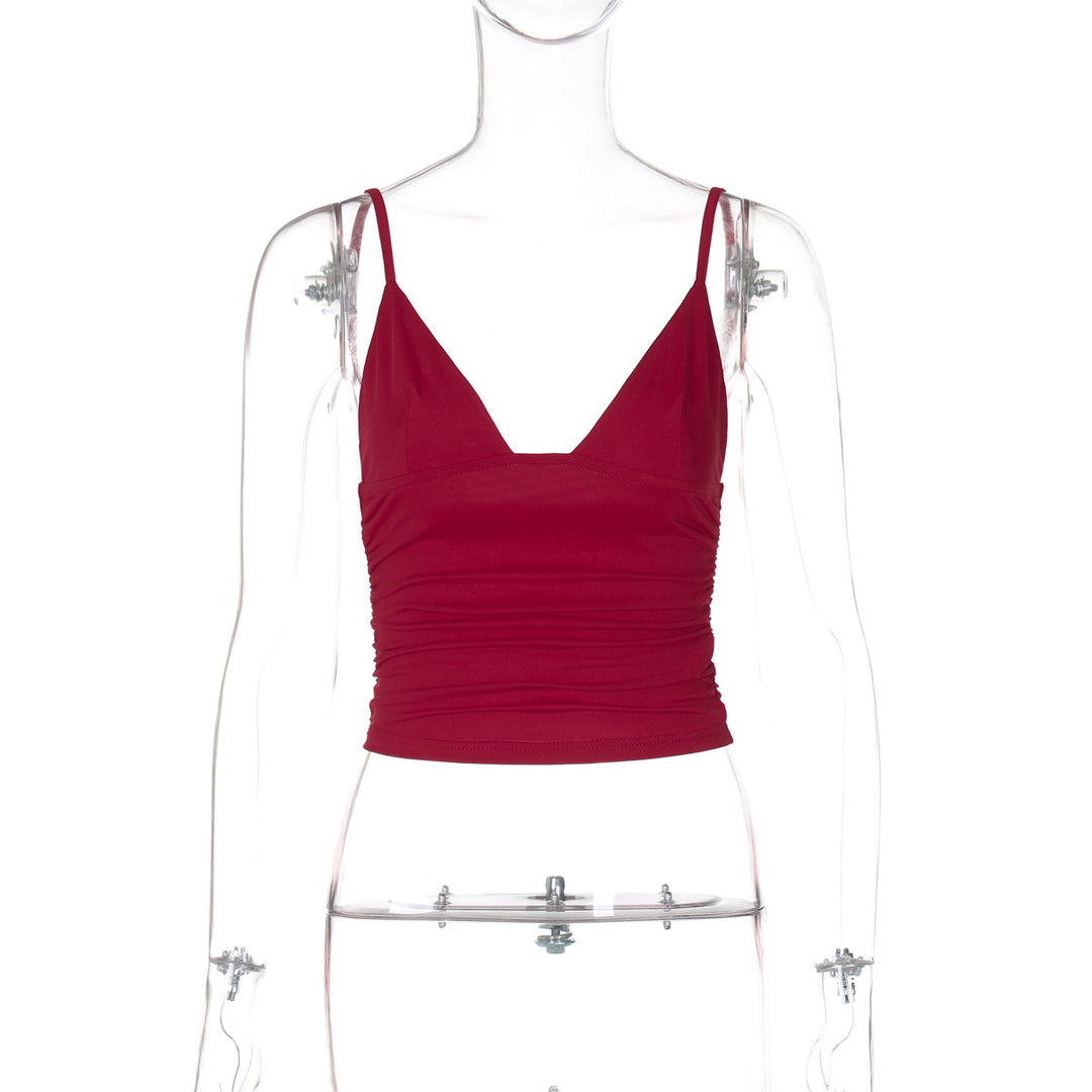 Damen Crop-Top mit asymmetrischem Schnitt und figurbetonter Silhouette EB