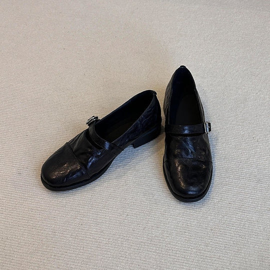 Damen Elegante Mokassins mit dekorativem Riemchen EB