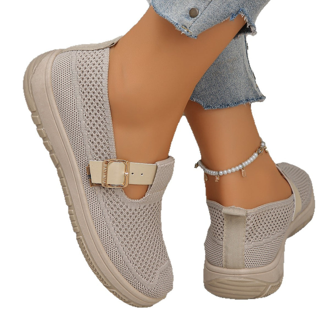 Damen atmungsaktive Schnürschuhe mit sportlichem Design und komfortablem Fußbett EB