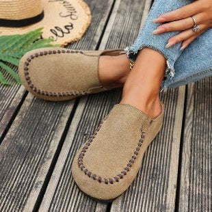 Damen Bequeme Clogs aus hochwertigem Wildleder EB